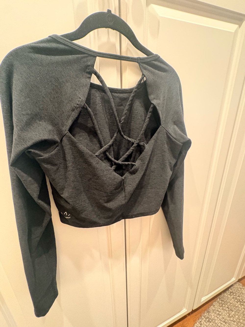 BEYOND YOGA Enlighten Space-dye Long-Sleeve Crop Top